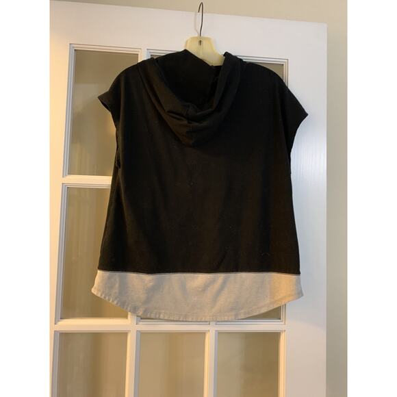 Zelos black hooded pullover sweatshirt unique womens sz small - Picture 6 of 7